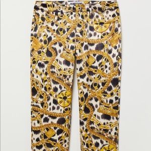 H&Moschino collaboration Satin printed pants